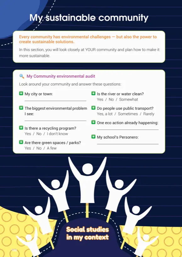 Social studies in my context: community environmental audit